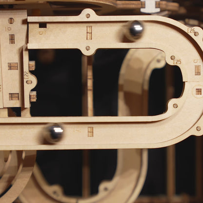 Marble Run Roller Coaster Kit — Birch Plywood, Natural Light Wood