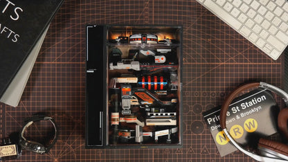 Wooden-Town Mars Outpost 3D Wooden Puzzle Book Nook with LED Light2