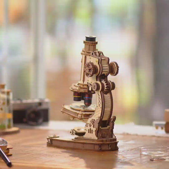 Wooden-Town-Microscope3DWoodenPuzzleKit Video