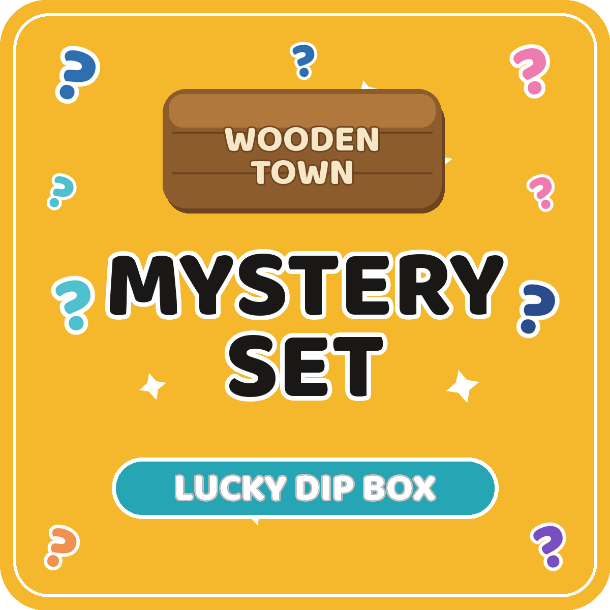 Wooden Town Mystery Set — Surprise 3D Wood Model Kit