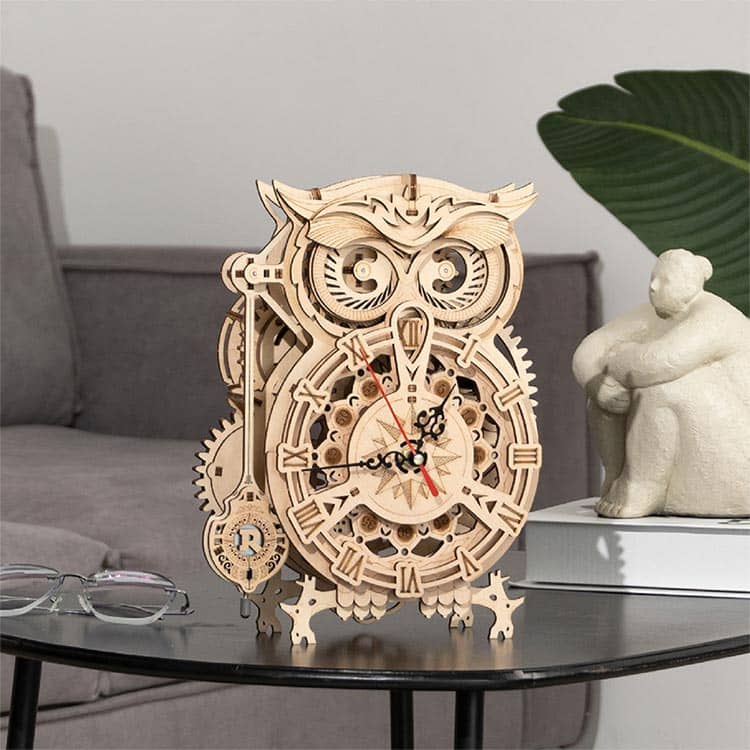 Wooden Owl Clock Kit – view 10