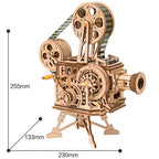 Vintage Vitascope Wooden Projector Kit — Natural Plywood Hand‑Crank – view 18