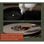 Classic Light Wood Gramophone Kit — USB Motor, Plywood, 424 pcs – view 12