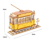 San Francisco Tramcar Model Kit — Yellow Plywood, 145 Pieces – view 6