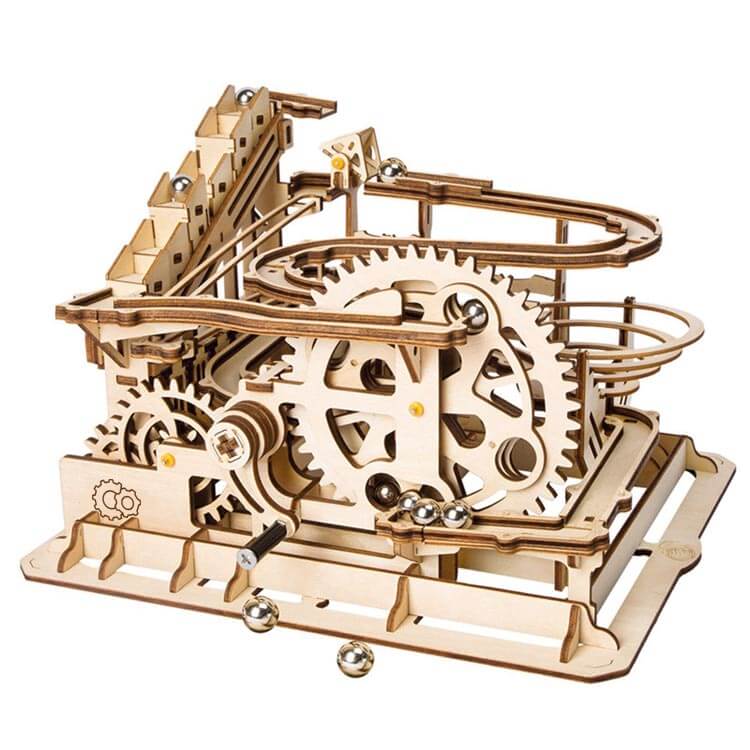 Marble Run Roller Coaster Kit — Birch Plywood, Natural Light Wood – view 12