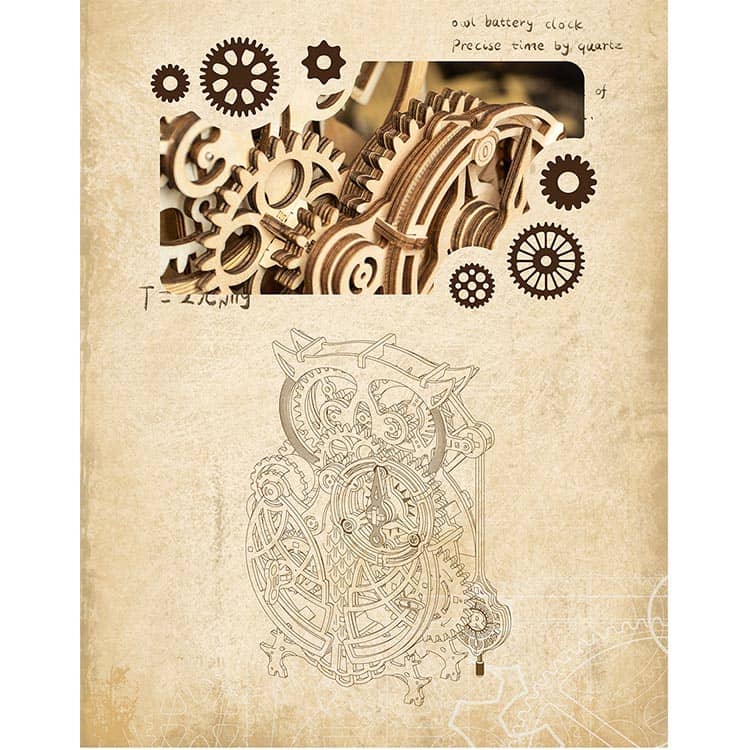 Wooden Owl Clock Kit – view 4