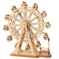 Desktop Ferris Wheel DIY Model Kit — Natural Plywood, 120pcs – 3D wooden model kit