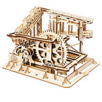 Marble Run: Pipeline Coaster — Light Wood Plywood Puzzle (239 pcs) – 3D wooden model kit