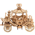 Pumpkin Cart — Birch Wood Model Kit (Light Brown, 182 pcs) – 3D wooden model kit