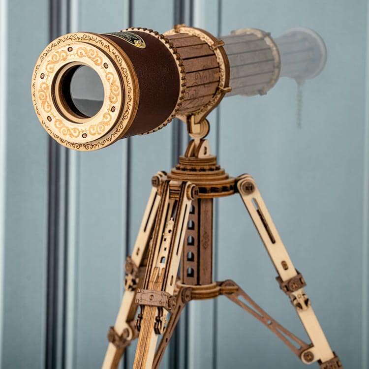 Wooden Telescope DIY Model – view 2