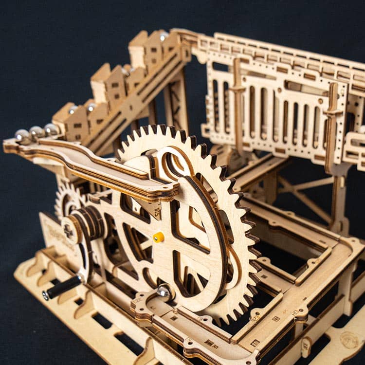 Marble Run: Pipeline Coaster — Light Wood Plywood Puzzle (239 pcs) – view 3