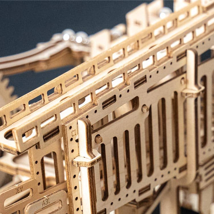 Marble Run: Pipeline Coaster — Light Wood Plywood Puzzle (239 pcs) – view 6