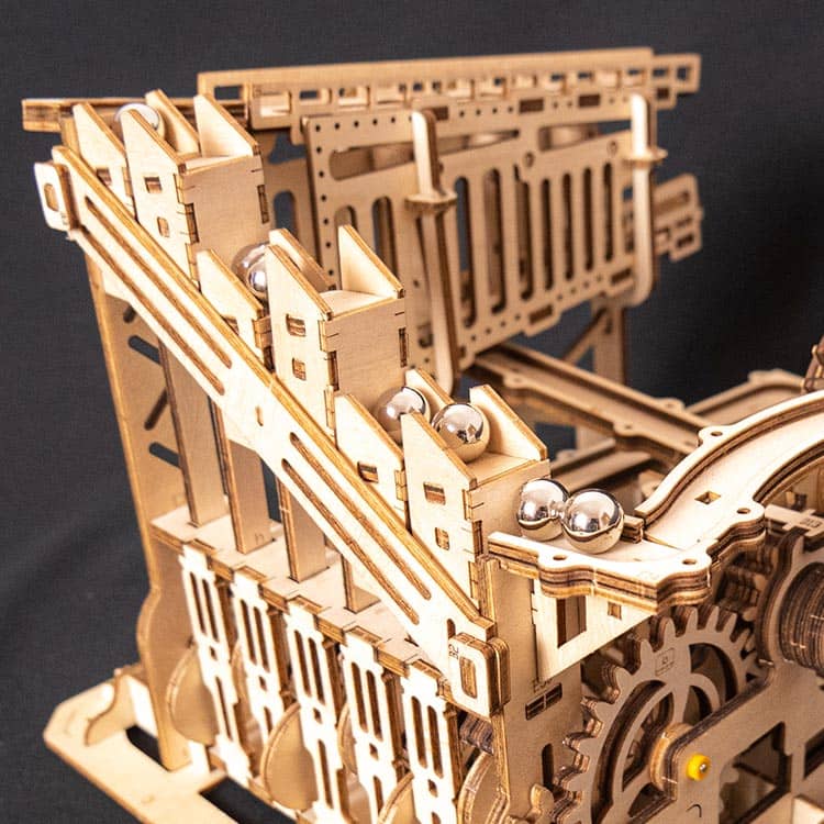 Marble Run: Pipeline Coaster — Light Wood Plywood Puzzle (239 pcs) – view 8
