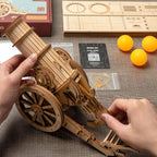 Wheeled Siege Artillery — Plywood Model Kit (Natural Wood, 158 pcs) – view 2