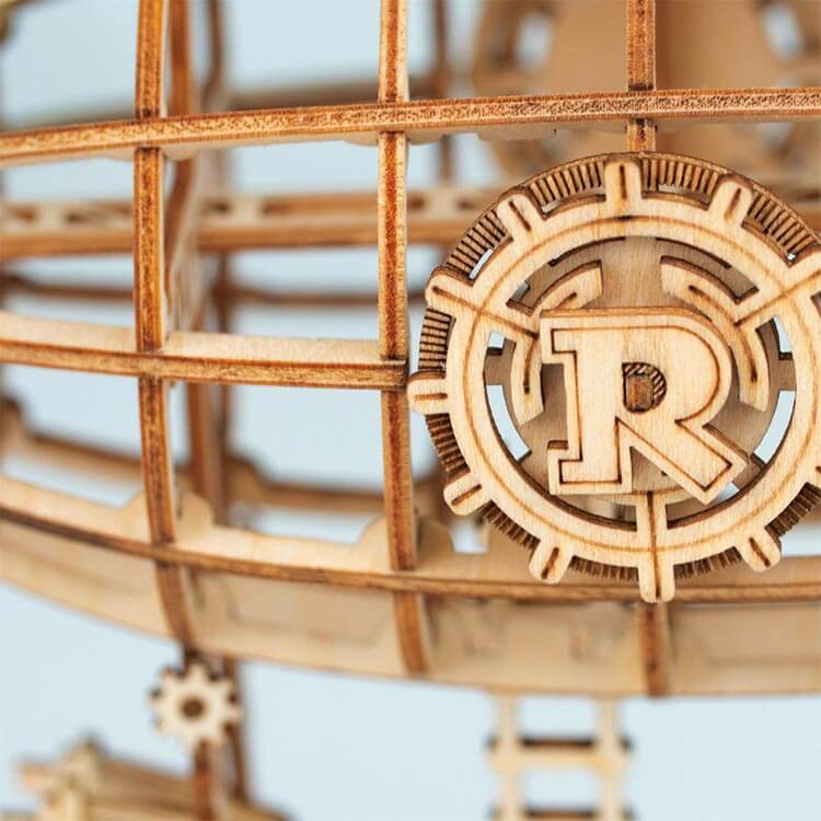 Steampunk Airship Plywood Model Kit — Natural Wood Finish – view 2