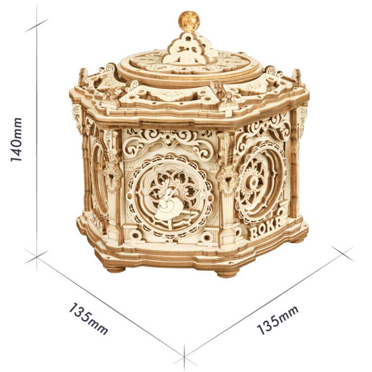 🩰 Swan Lake | music box with secret | wooden construction kit