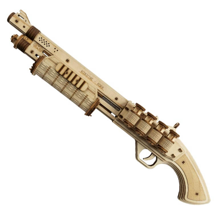 Wooden 3D Shotgun Puzzle Kit — Plywood, 170‑Piece DIY (Non‑Firing) – view 20