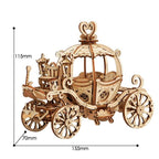 Pumpkin Cart — Birch Wood Model Kit (Light Brown, 182 pcs) – view 2