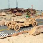 V8 Grand Prix Wooden Model Kit — Natural Plywood, 220 Pieces – view 2