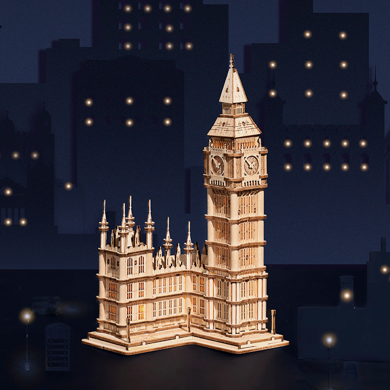 Big Ben Plywood Model Kit — Lighted 220‑Piece Easy Build – view 5