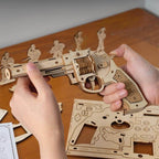 Wooden 3D Puzzle Revolver Kit (Plywood) – view 4