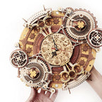 Zodiac Wall Clock — Plywood DIY Clock (Beige & Brown, 168 Pieces) – view 6
