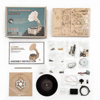 Classic Light Wood Gramophone Kit — USB Motor, Plywood, 424 pcs – view 3