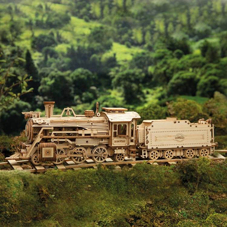 1:80 Wooden Steam Locomotive & Tender Kit – view 4