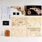 Wooden 3D Puzzle Revolver Kit (Plywood) – view 9