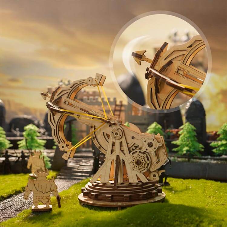 Siege Heavy Ballista — Plywood Tabletop Model (Natural Wood) – view 5
