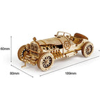 V8 Grand Prix Wooden Model Kit — Natural Plywood, 220 Pieces – view 5