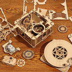 Classic Light Wood Gramophone Kit — USB Motor, Plywood, 424 pcs – view 10