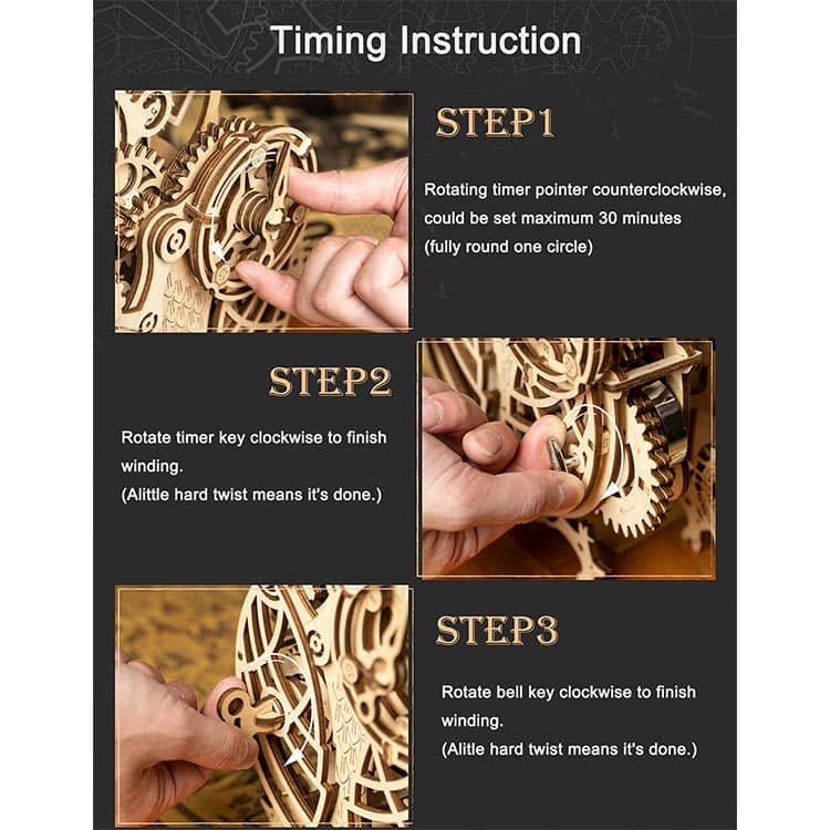 Wooden Owl Clock Kit – view 13
