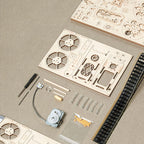 Vintage Vitascope Wooden Projector Kit — Natural Plywood Hand‑Crank – view 20