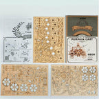 Pumpkin Cart — Birch Wood Model Kit (Light Brown, 182 pcs) – view 8