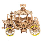Pumpkin Cart — Birch Wood Model Kit (Light Brown, 182 pcs) – view 9