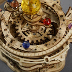 Starry Sky Orrery Music Box — Natural Wood & Colorful Acrylic Planets – view 9