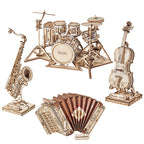 Cello Wooden Desk Model Kit — Plywood, 58 Pieces – view 2