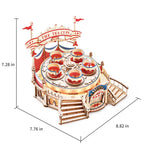 Tilt-A-Whirl Wooden Tea Cups Model – view 2