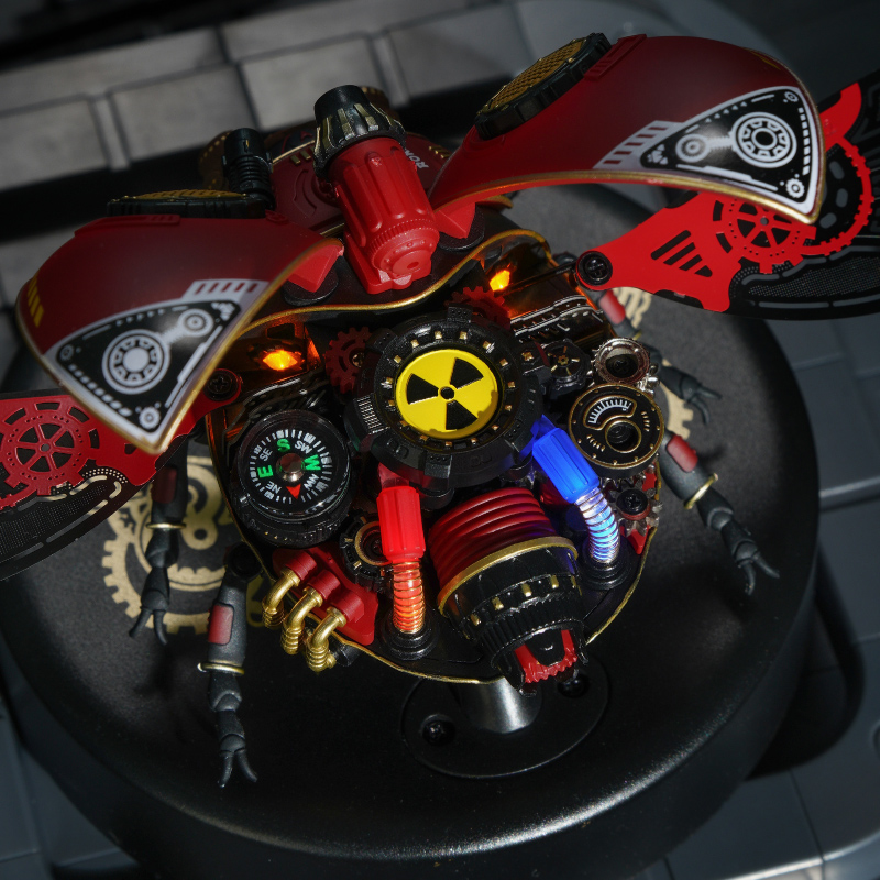 Scout Beetle — Steampunk Mechanical Beetle Model (ABS, PVC, Metal) – view 4