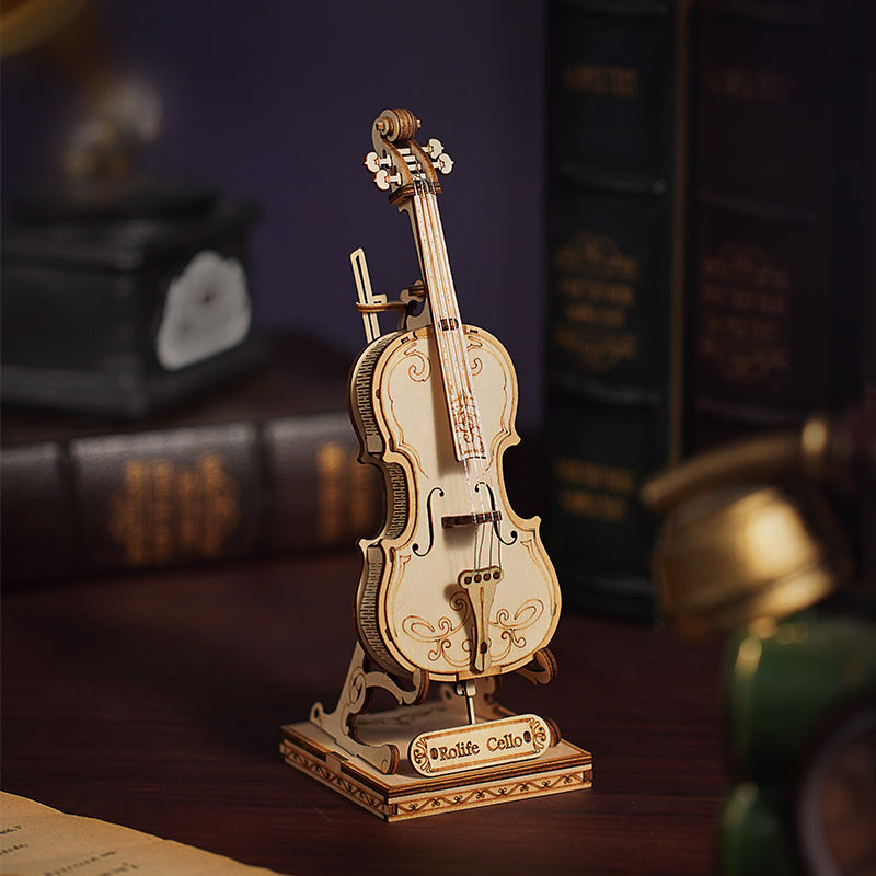 Cello Wooden Desk Model Kit — Plywood, 58 Pieces – view 3