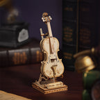 Cello Wooden Desk Model Kit — Plywood, 58 Pieces – view 3