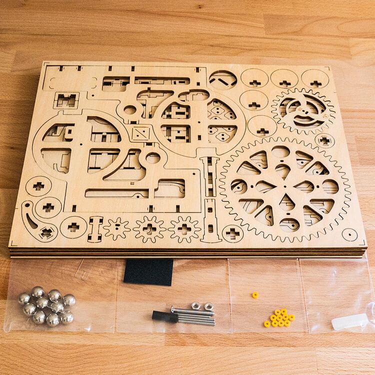 Marble Run: Pipeline Coaster — Light Wood Plywood Puzzle (239 pcs) – view 16