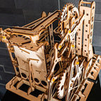 Lift Climber — Wooden Marble Run Kit (Natural Beige Plywood) – view 8